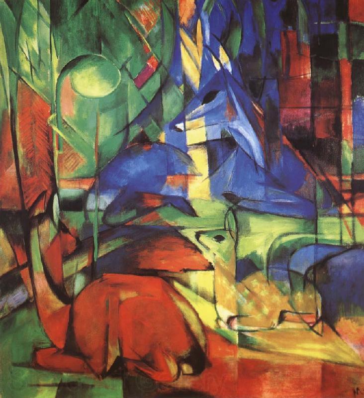 Franz Marc Radjur in the forest II France oil painting art